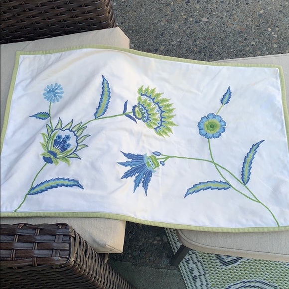 Pottery Barn Other - Pottery Barn Embroidered Pillow Sham